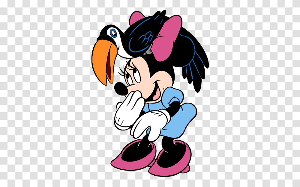 Minnie Mouse Clip Art Disney Clip Art Galore, Bird, Animal, Beak, Toucan Transparent Png
