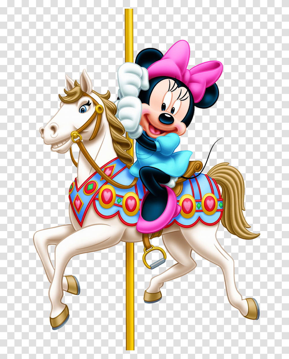 Minnie Mouse Clip Art, Toy, Amusement Park, Theme Park, Carousel Transparent Png