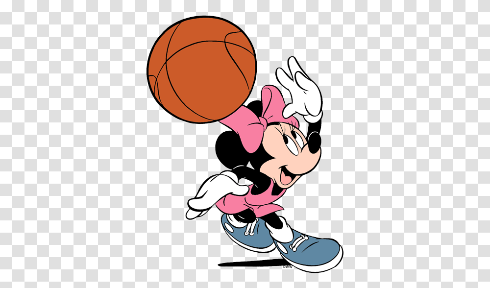 Minnie Mouse Clipart Basketball Minnie Mouse Playing Minnie Mouse Playing Basketball, Sport, Sports Transparent Png