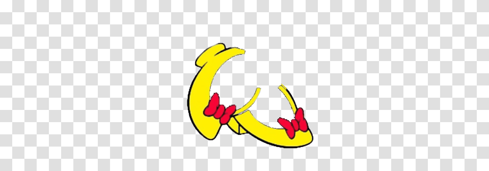 Minnie Mouse Clipart Shoe, Banana, Food, Label Transparent Png