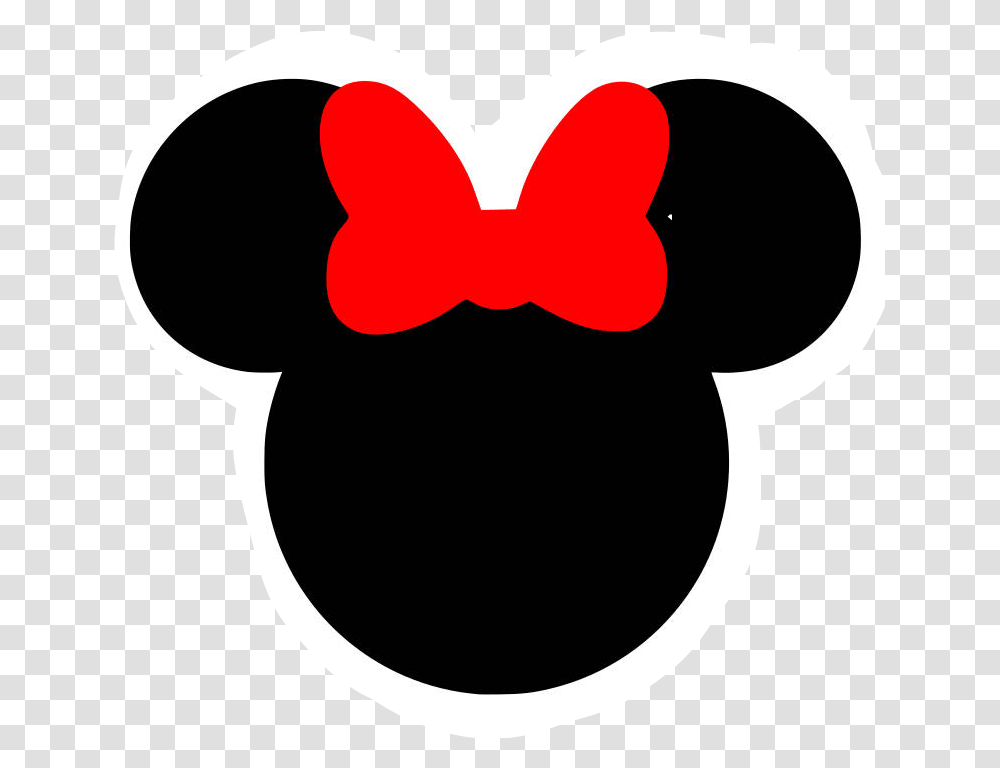 Minnie Mouse Disney Head, Heart, Animal, Stencil Transparent Png
