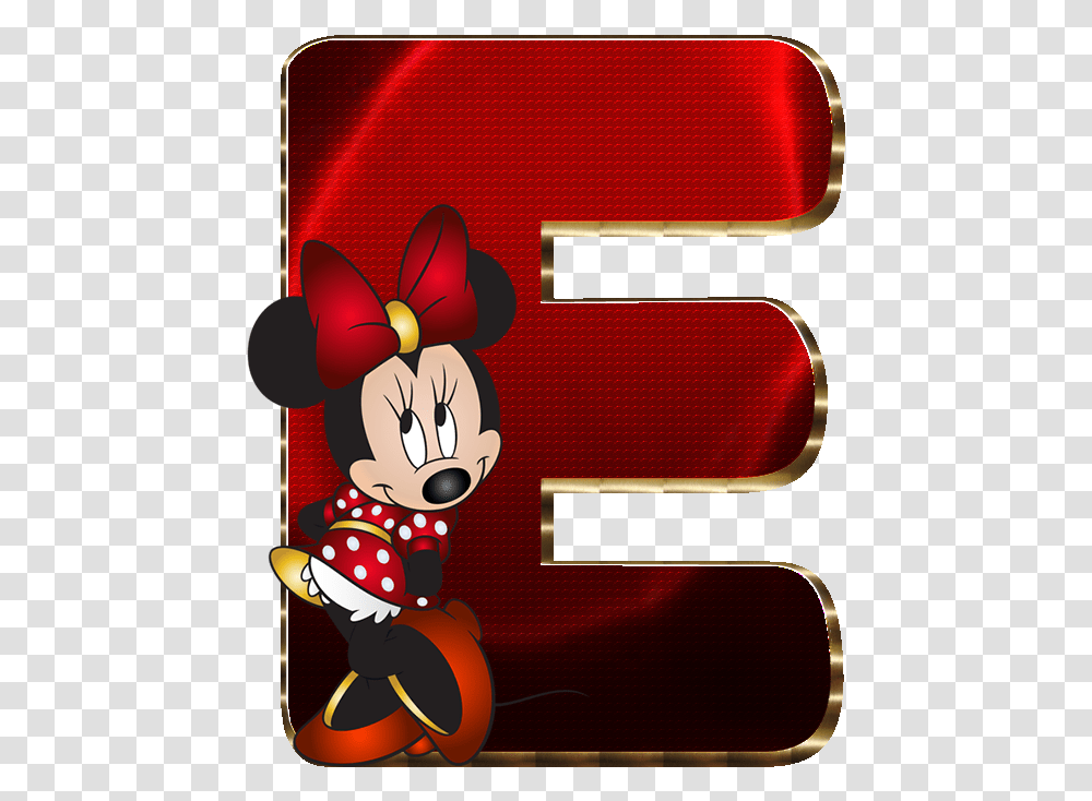 Minnie Mouse Disney, Label, Alphabet Transparent Png