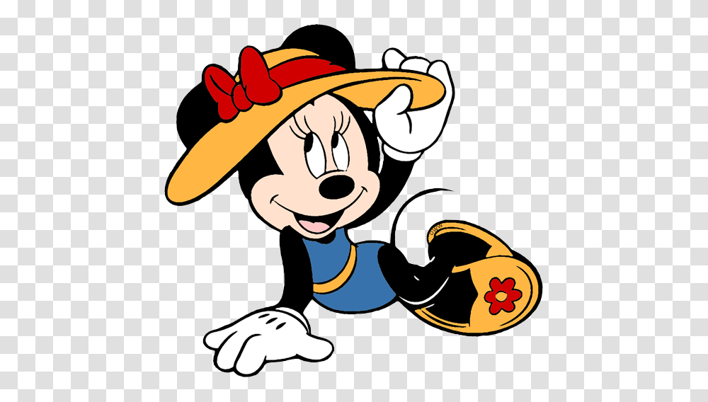 Minnie Mouse Enjoying Her Summertime Fun Mickey Minnie, Apparel, Hat, Cowboy Hat Transparent Png