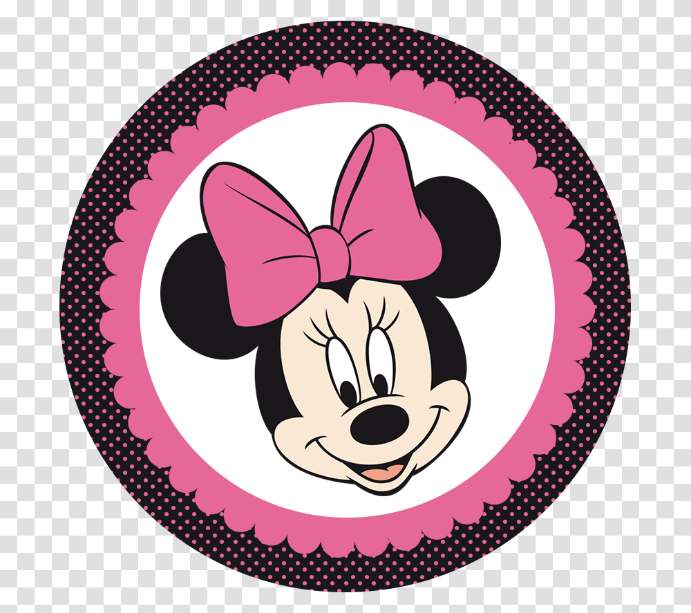 Minnie Mouse Face Clipart, Label, Poster, Advertisement Transparent Png