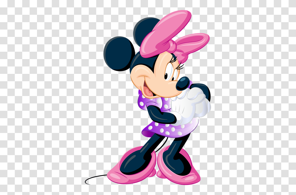 Minnie Mouse Free Clip Art Image Minnie, Toy, Performer, Purple Transparent Png