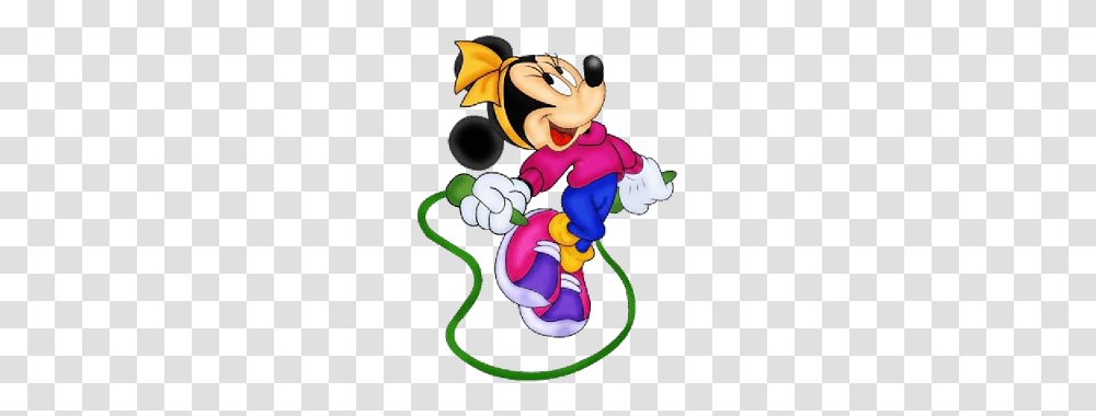 Minnie Mouse Getting Her Jump Rope Exercise Going Mickey, Toy, Performer Transparent Png