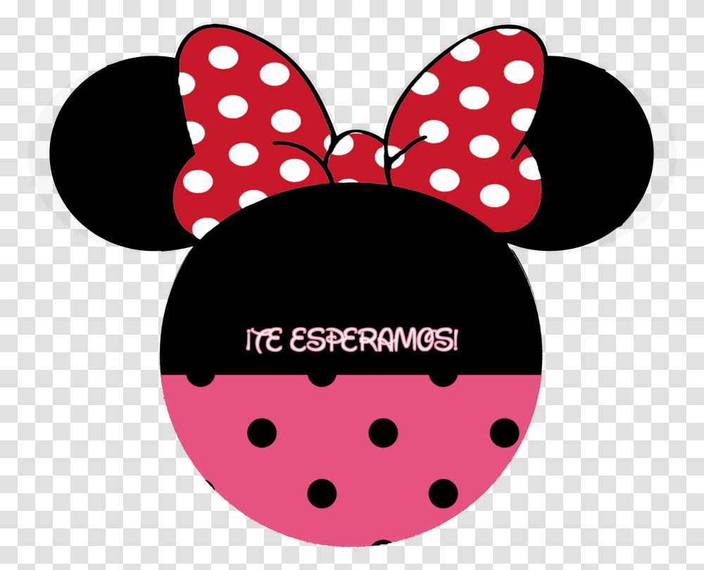 Minnie Mouse Head Background, Texture, Label, Polka Dot, Sticker Transparent Png