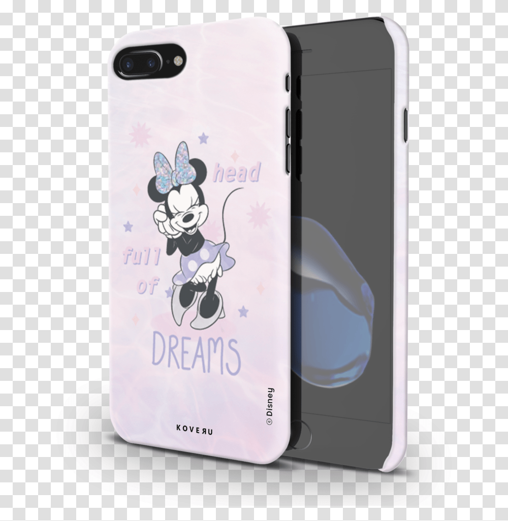 Minnie Mouse Head Full Of Dreams Cover Case For Iphone 78 Cartoon, Mobile Phone, Electronics, Cell Phone, Text Transparent Png