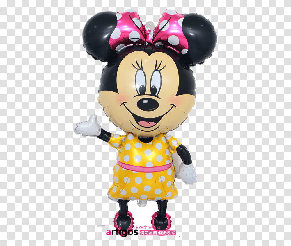 Minnie Mouse Head, Toy, Mascot, Performer, Costume Transparent Png