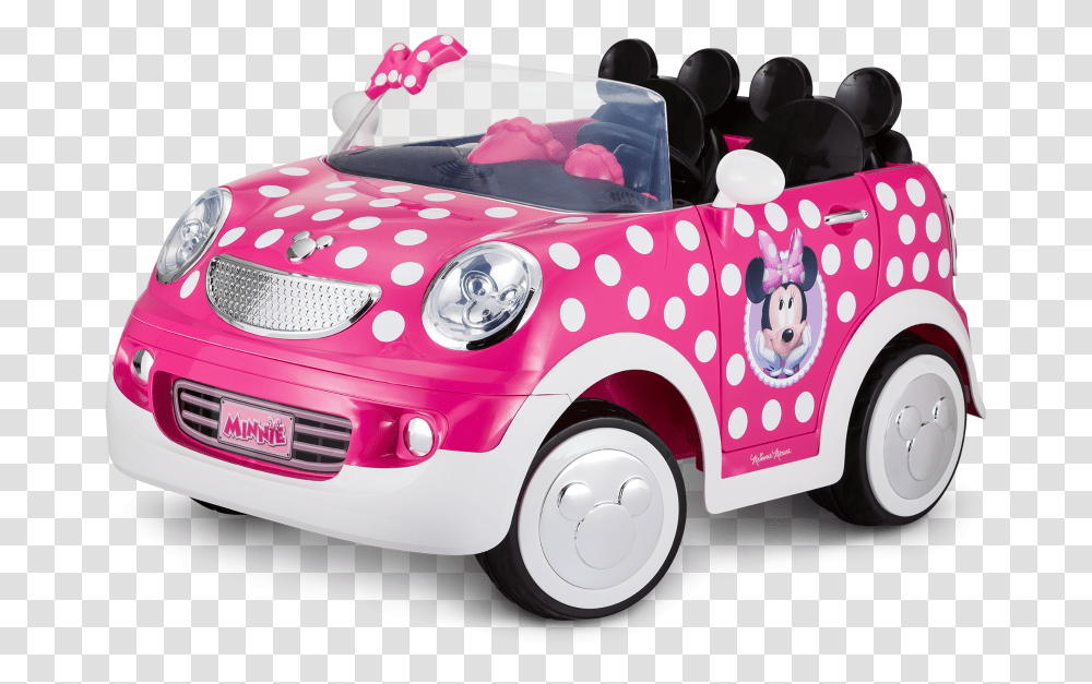 Minnie Mouse Hot Rod Coupe Minnie Mouse Electric Car, Vehicle, Transportation, Fire Truck, Bumper Transparent Png