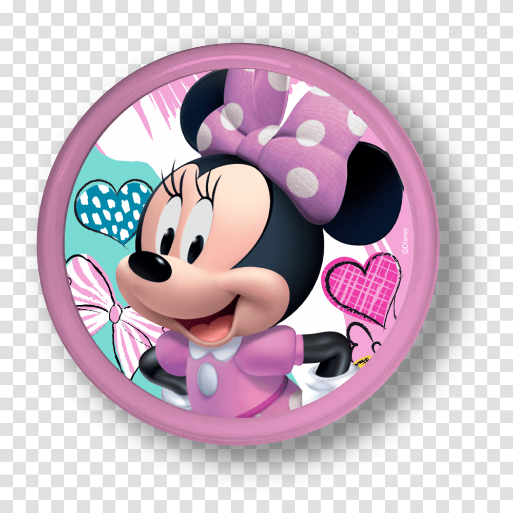 Minnie Mouse Led Push Light Disney Junior Mickey Mouse Minnie, Purple, Bowling, Toy, Label Transparent Png
