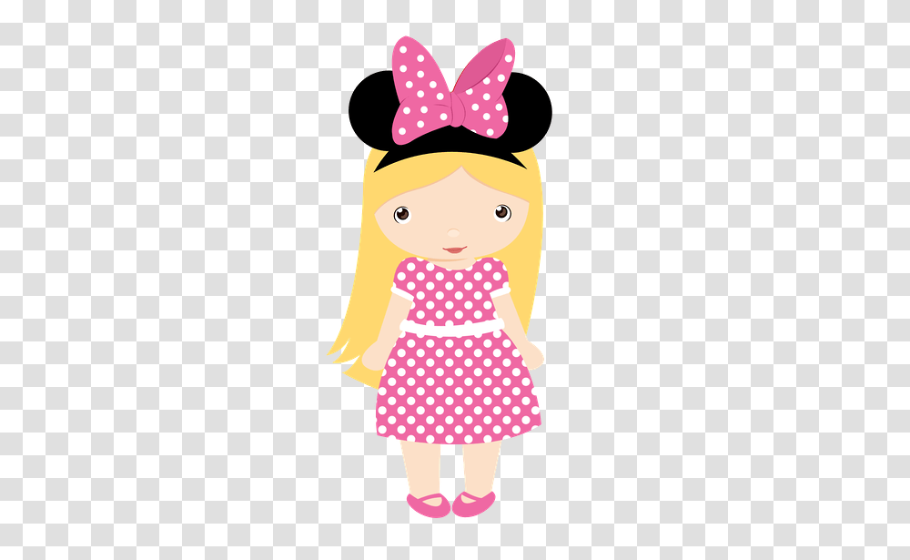 Minnie Mouse Little Girl Clip Art Clip Art, Texture, Polka Dot, Baby, Doll Transparent Png