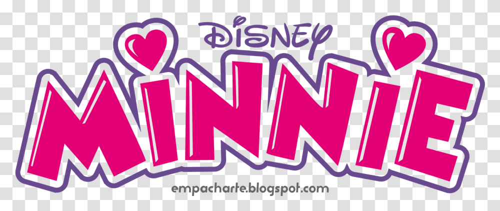 Minnie Mouse Logo Image Minnie Mouse Logo, Text, Label, Purple, Dynamite Transparent Png