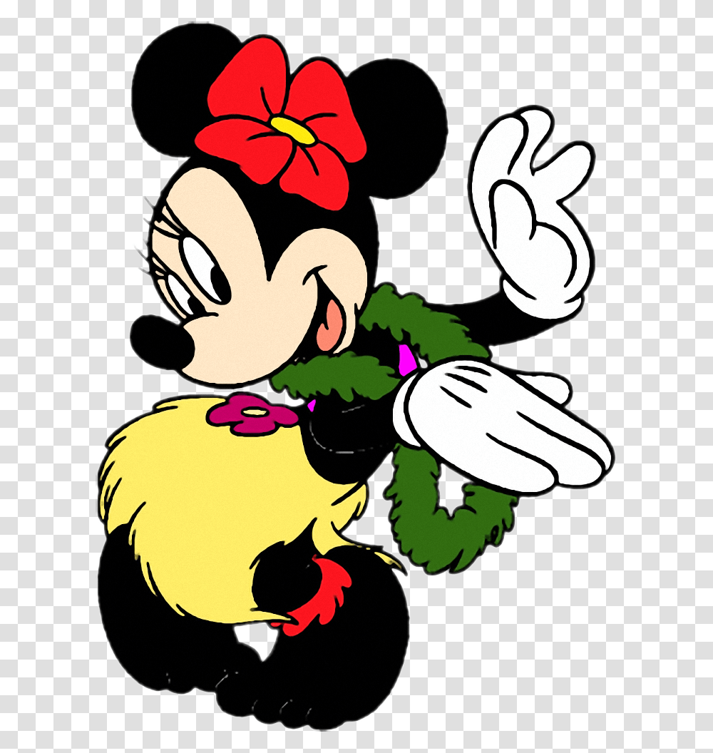 Minnie Mouse Luau, Floral Design, Pattern Transparent Png