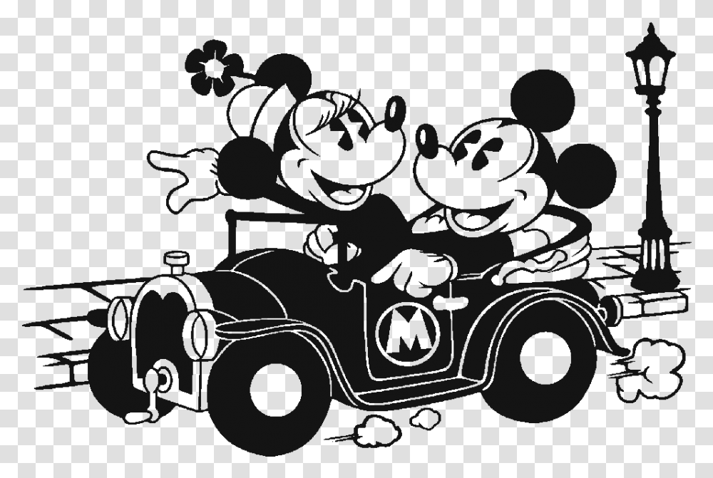 Minnie Mouse Mickey Mouse Sticker Wall Decal Cartoon Wallpapers For Desktop, Transportation, Vehicle Transparent Png