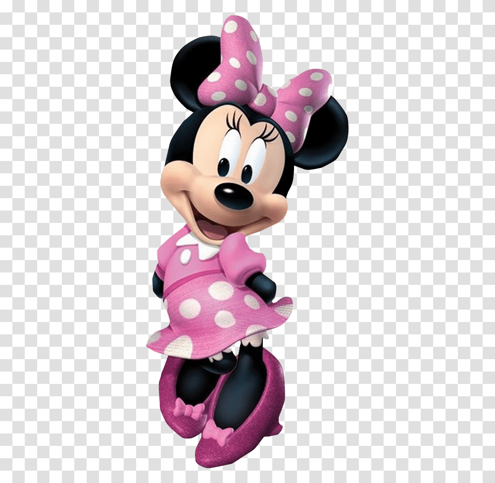 Minnie Mouse Pink With No Background, Toy, Plush, Super Mario, Mascot Transparent Png