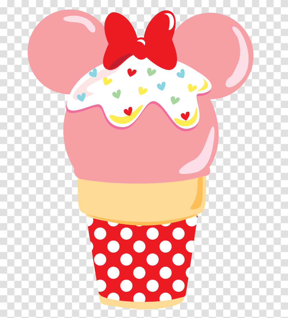 Minnie Mouse Printable Disney, Cream, Dessert, Food, Creme Transparent Png