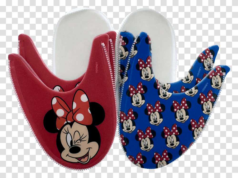 Minnie Mouse Style Red And Blue Mix N Match Zlipperz Cartoon, Bib, Purple Transparent Png