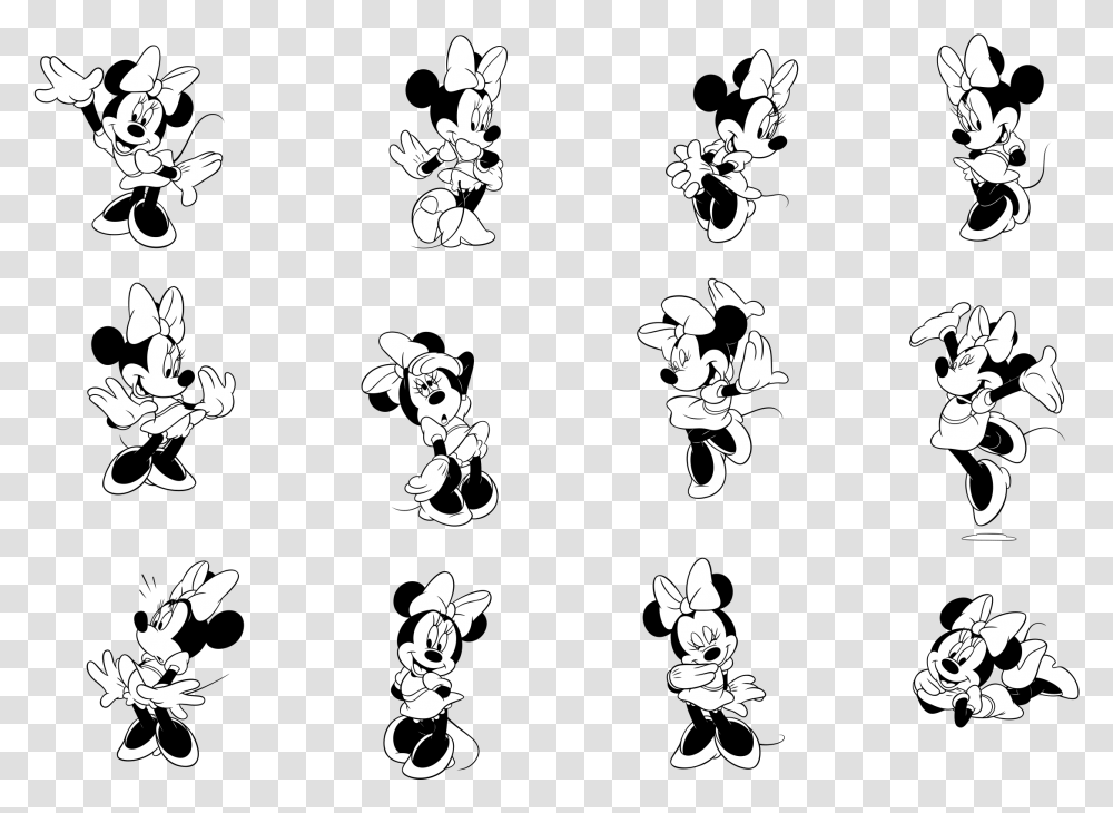 Minnie Mouse Vector Free Download, Stencil, Cupid Transparent Png