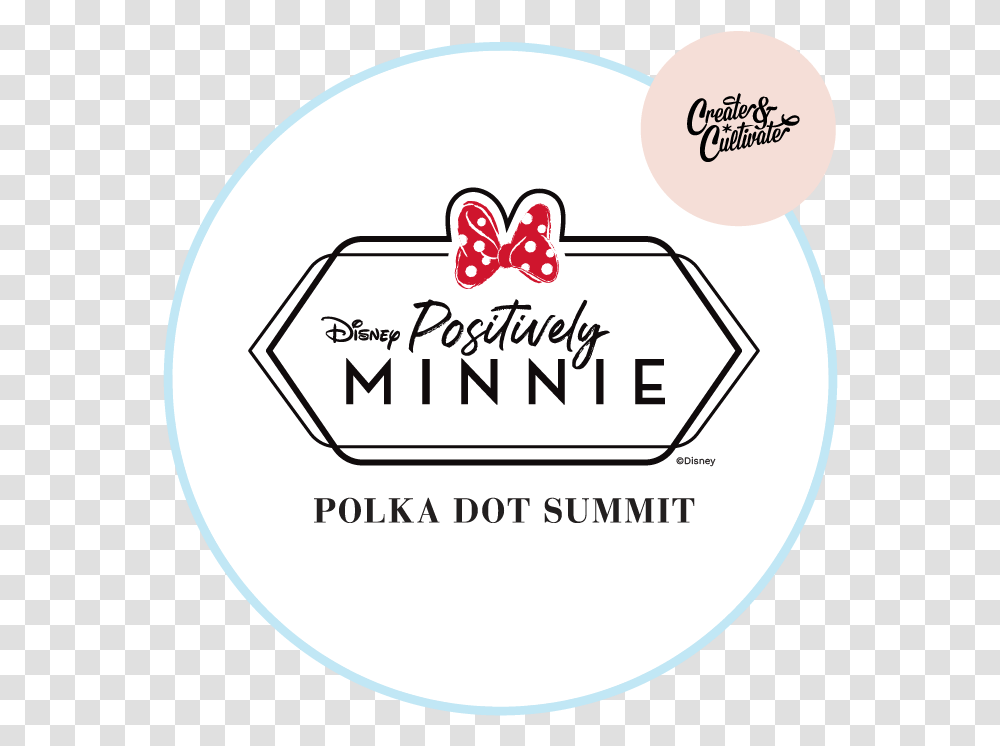 Minnie Polkadot Blocks 02 Circle, Label, Word, Sticker Transparent Png