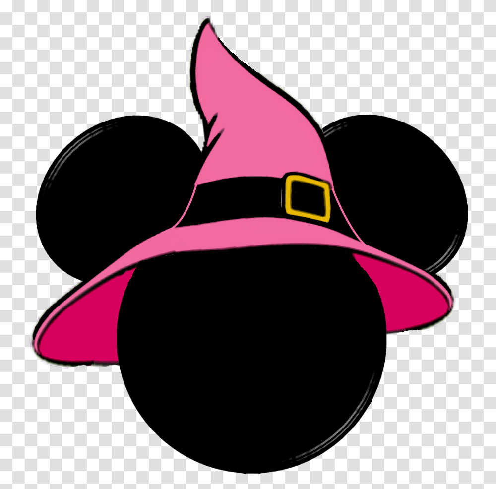 Minnie Witch Hat Disney Scrapbook Mickey Halloween Minnie Mouse Halloween Clipart, Clothing, Apparel, Sun Hat, Baseball Cap Transparent Png