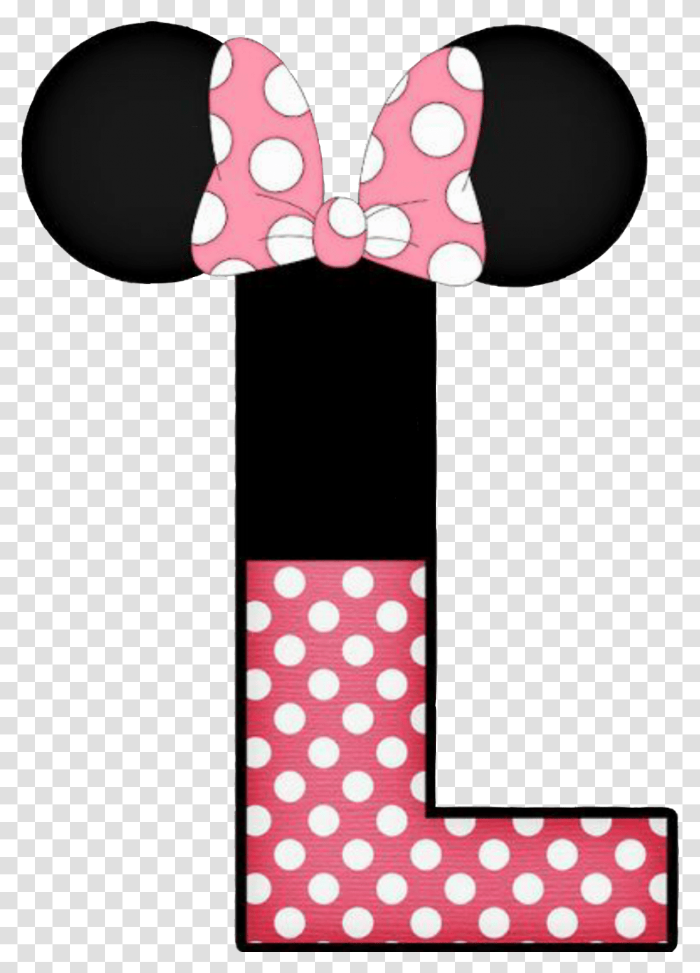 Minniemouse Letters E In Minnie Mouse Letters, Texture, Polka Dot Transparent Png