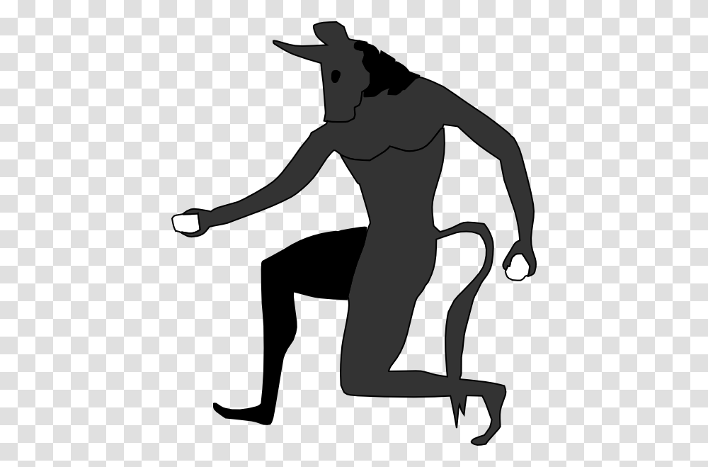 Minotaur Clip Art, Person, Kneeling, Silhouette, Baboon Transparent Png