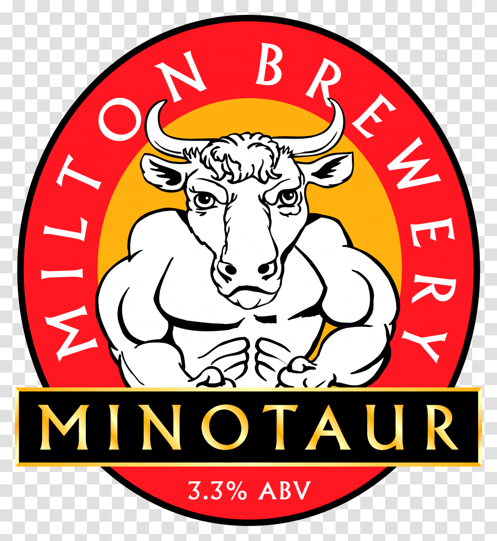 Minotaur The Milton Brewery Cambridge Ltd, Label, Logo Transparent Png