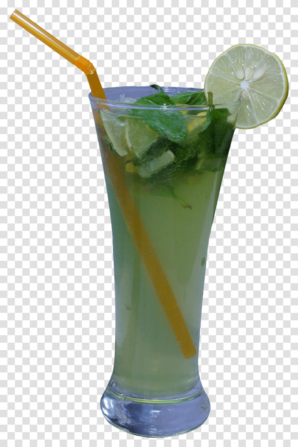 Mint And Lemon Water Glass, Cocktail, Alcohol, Beverage, Drink Transparent Png