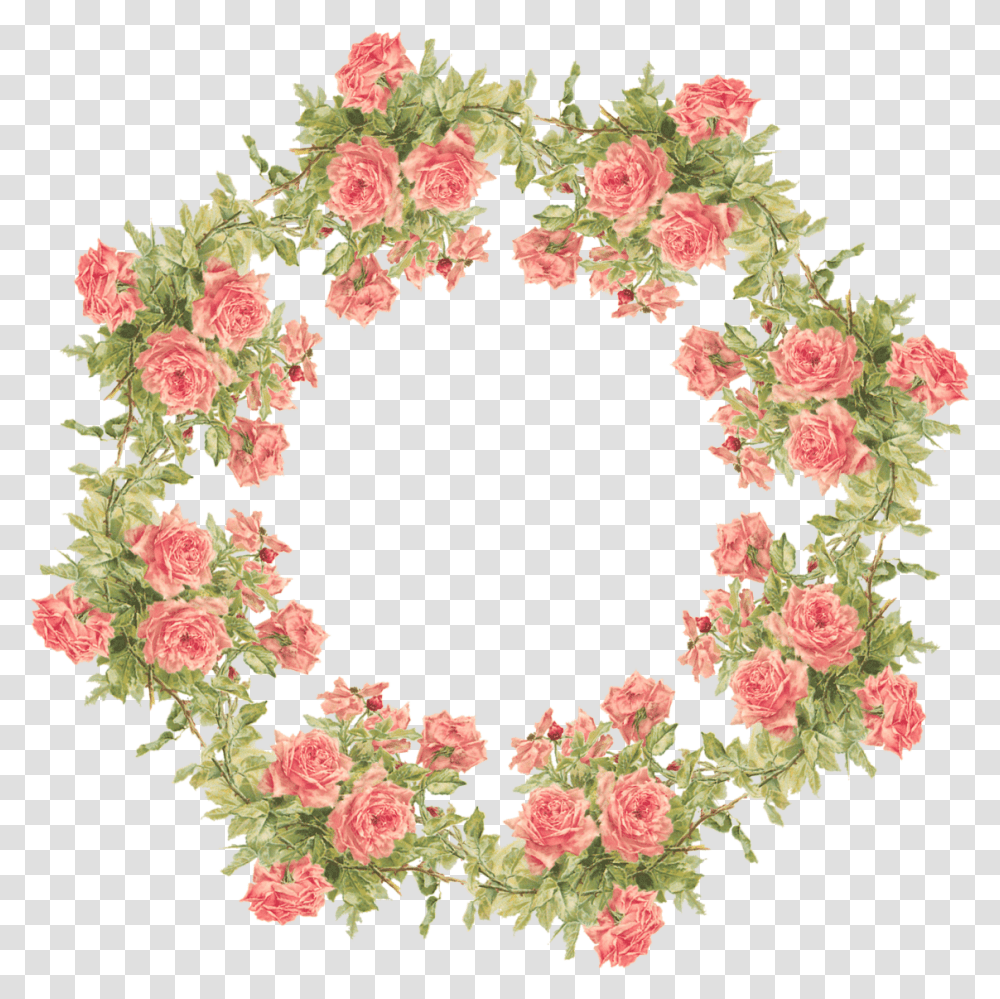 Mint And Peach & Clipart Free Download Ywd Round Background Flower, Wreath, Pattern, Graphics, Floral Design Transparent Png