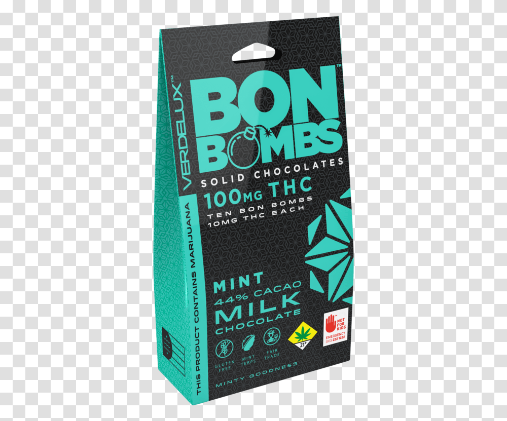 Mint Bon Bombs Verdelux Carton, Poster, Advertisement, Flyer, Paper Transparent Png