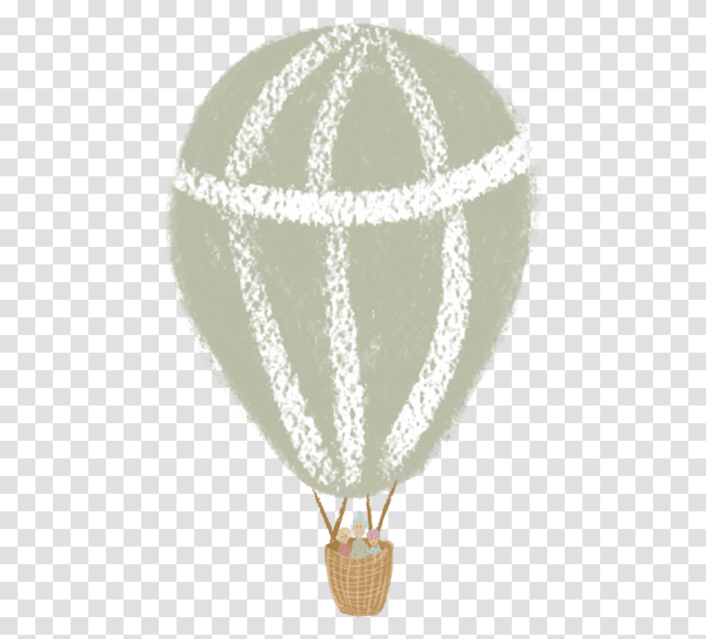 Mint Hot Air Balloon, Transportation, Vehicle, Aircraft, Rug Transparent Png