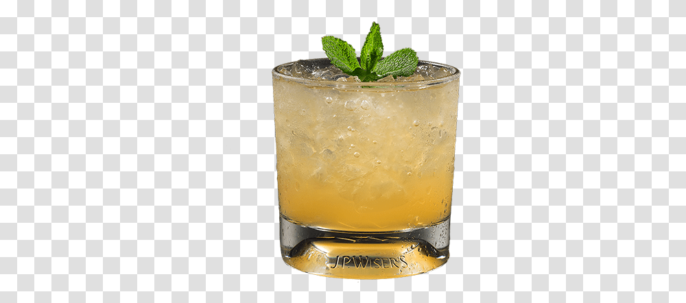 Mint Julep Cocktail In Rocks Glass With Wiser S Canadian, Alcohol, Beverage, Drink, Mojito Transparent Png