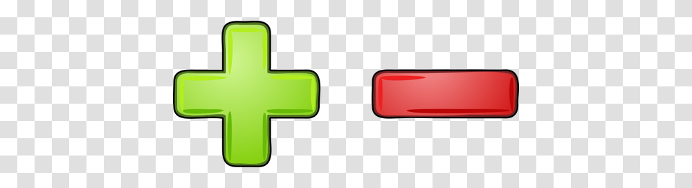 Minus And Plus Image, Green, Cross Transparent Png