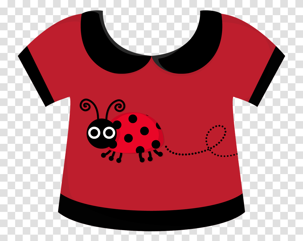 Minus Baby Artwork Clipart Baby Baby Ladybug Baby Red Clothing For Babies Clipart, Apparel, T-Shirt, Bib, Jersey Transparent Png