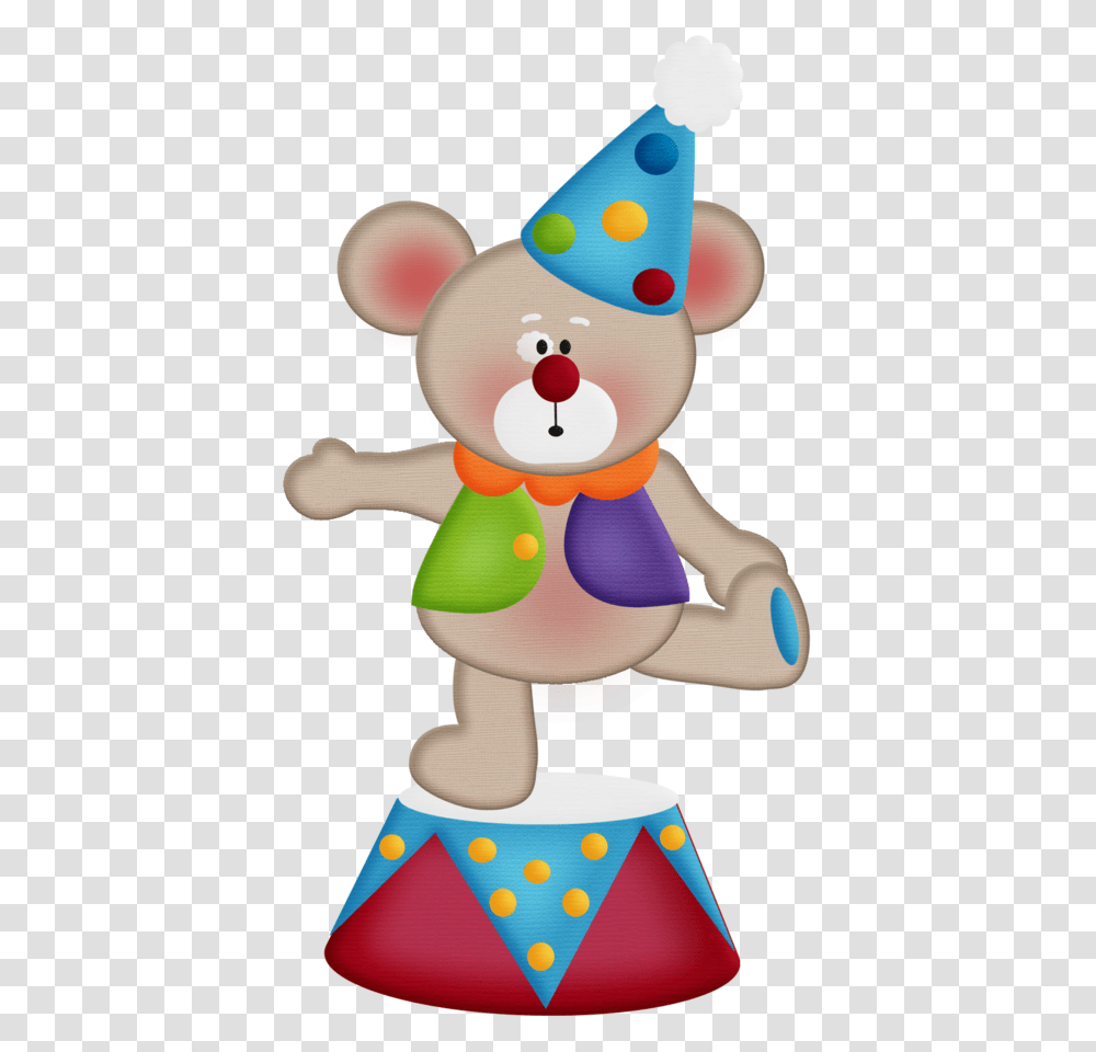 Minus Circus Clown Circus Theme Circus Birthday Animadas De Animales Del Circo, Toy, Outdoors, Plush, Figurine Transparent Png