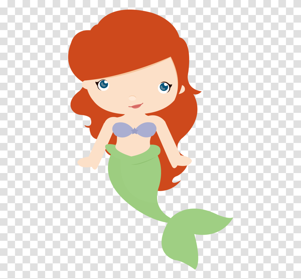 Minus Mermaid Under The Sea The Little Mermaid Beach Mermaid Baby Cartoon, Face, Elf, Outdoors, Portrait Transparent Png