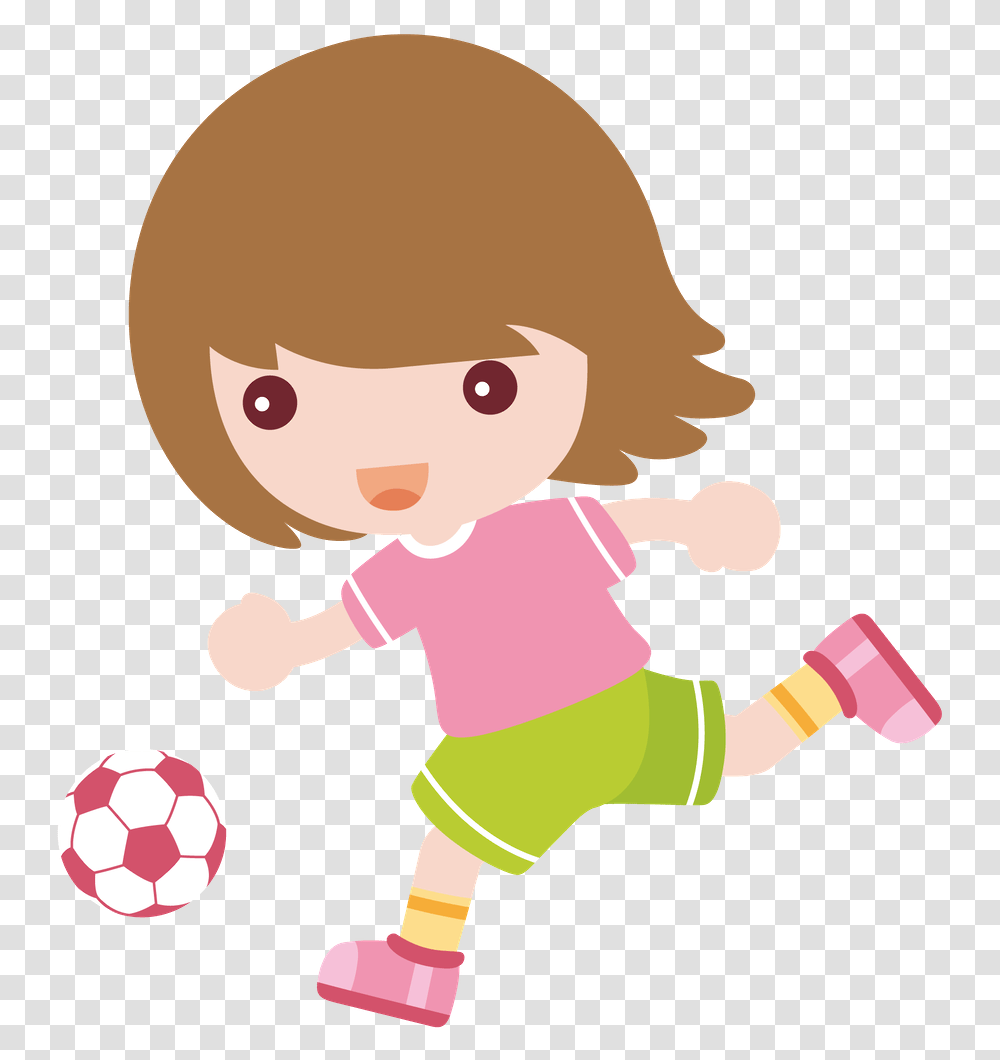 Minus Say Hello Girl Dancing Child Doll Women's Futebol Minus, Soccer Ball, Football, Team Sport, Person Transparent Png