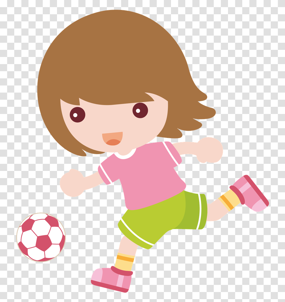 Minus Say Hello Girl Dancing Child Doll Women's Menina Jogando Futebol Desenho, Person, Human, Soccer Ball, Football Transparent Png