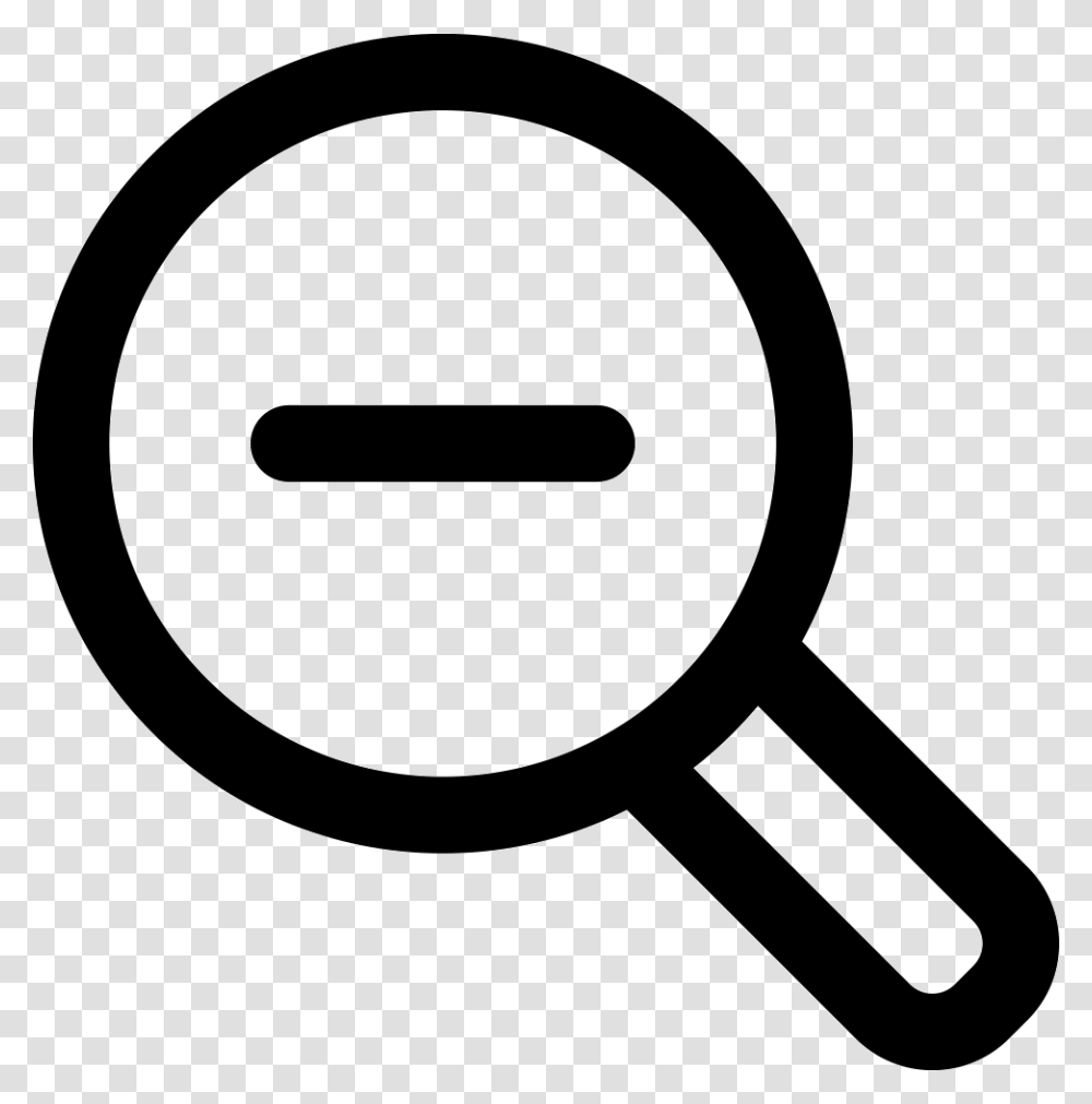 Minus Sign Search Icon Free Download, Magnifying, Tape Transparent Png