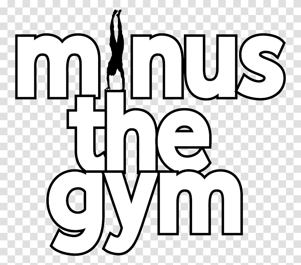 Minus The Gym Health And Fitness At Home Line Art, Text, Alphabet, Label, Word Transparent Png