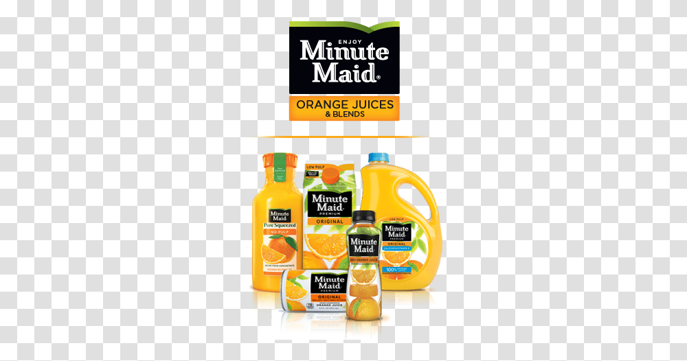 Minute Maid Orange Juice, Beverage, Drink, Label Transparent Png