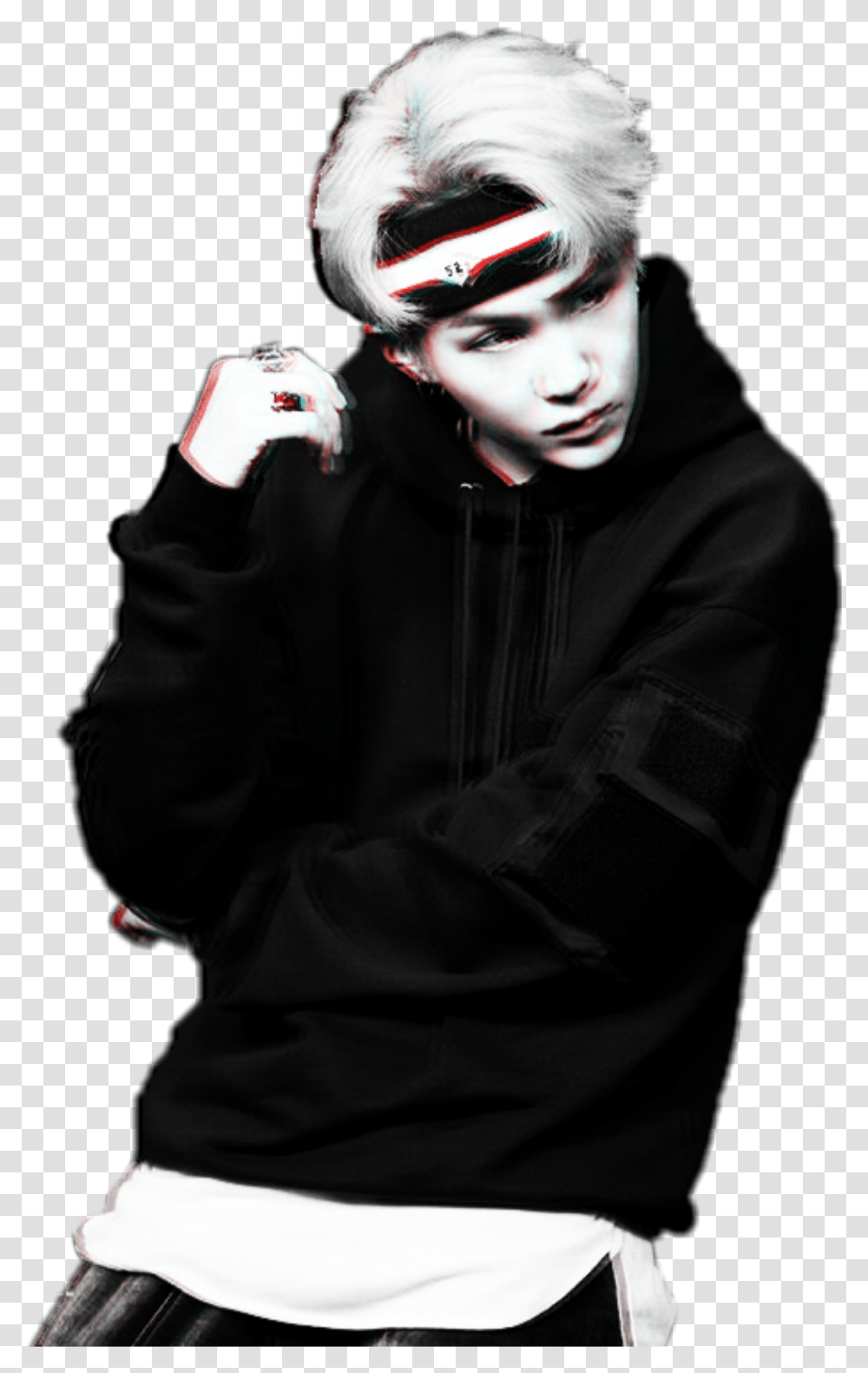 Minyoongi Yoongi Agustd Genius King Savage Rapper Fanar Goth Subculture, Performer, Person, Sleeve Transparent Png
