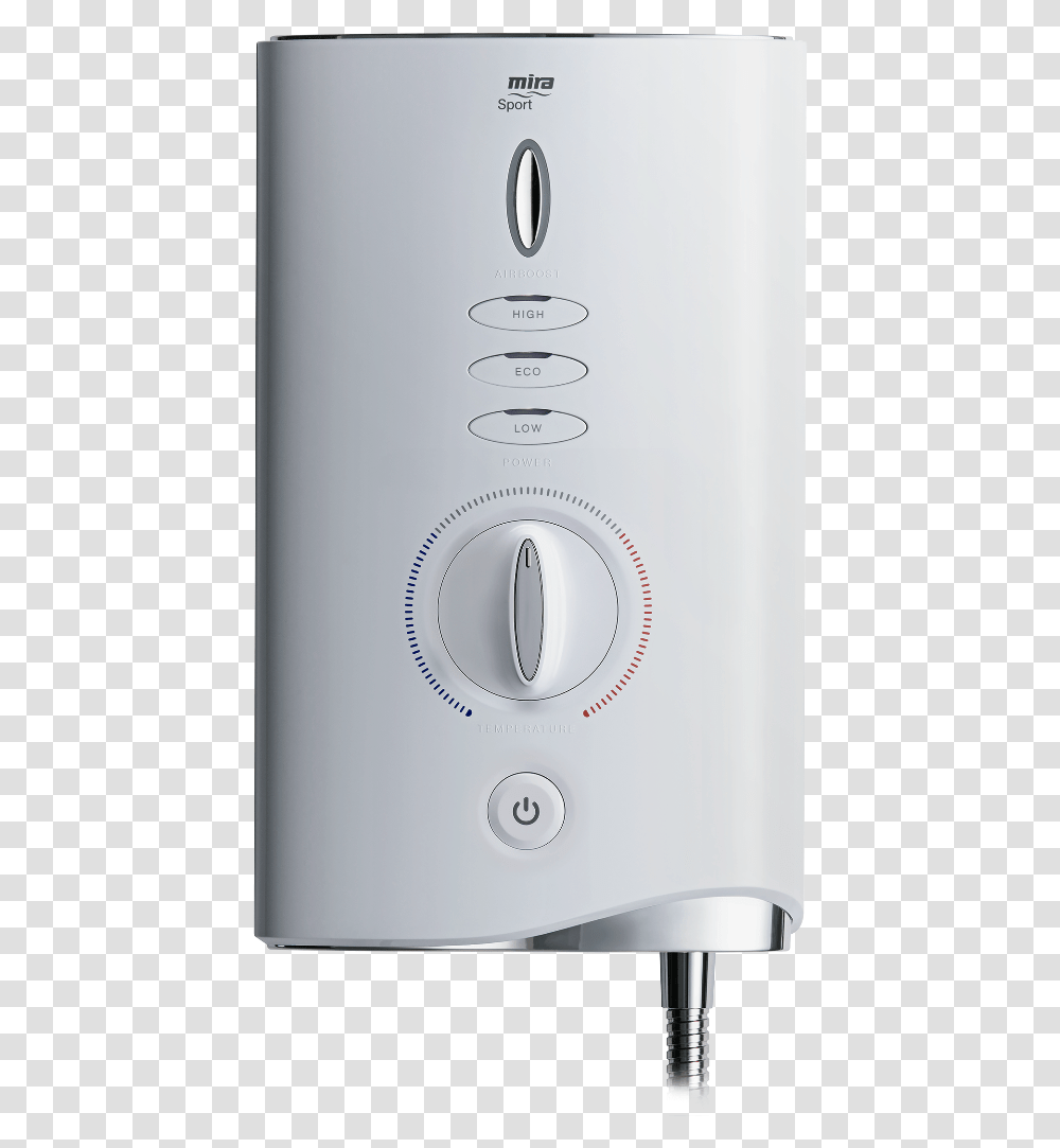 Mira Sport Max Electric Shower Front Mira Sport Electric Shower, Appliance, Heater, Space Heater, Mobile Phone Transparent Png