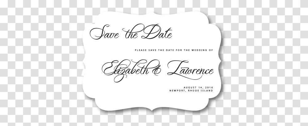 Mirabelle Save The Dates Calligraphy, Handwriting, Letter Transparent Png