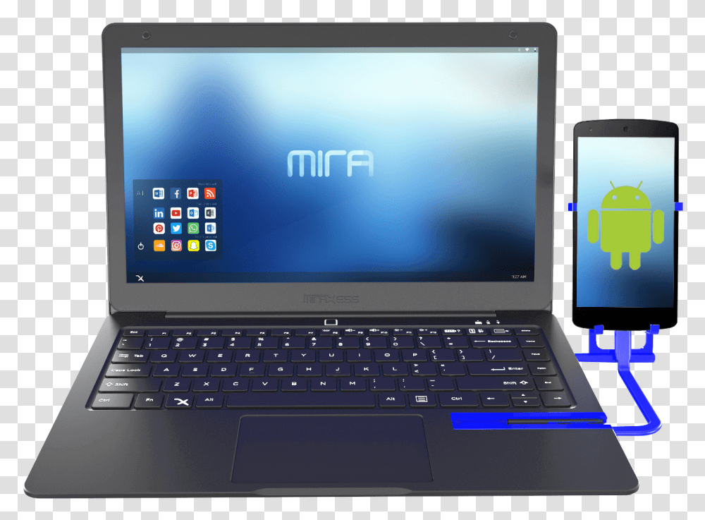 Mirabook Android Phone Laptop Dock Phone Laptop Dock, Pc, Computer, Electronics, Computer Keyboard Transparent Png