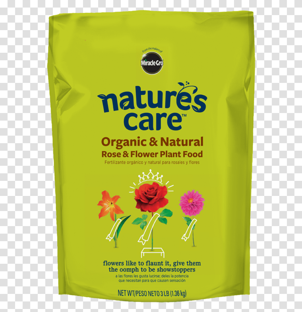 Miracle Gro Natures Care, Plant, Flower, Rose, Bottle Transparent Png
