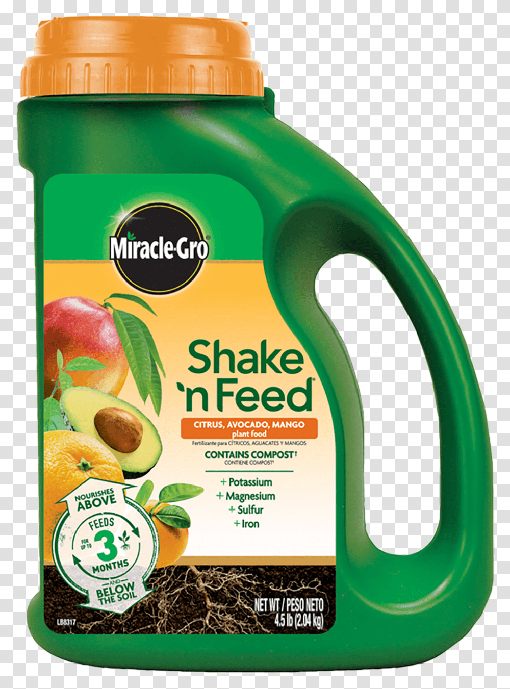Miracle Gro Shake N Feed, Plant, Food, Fruit, Avocado Transparent Png
