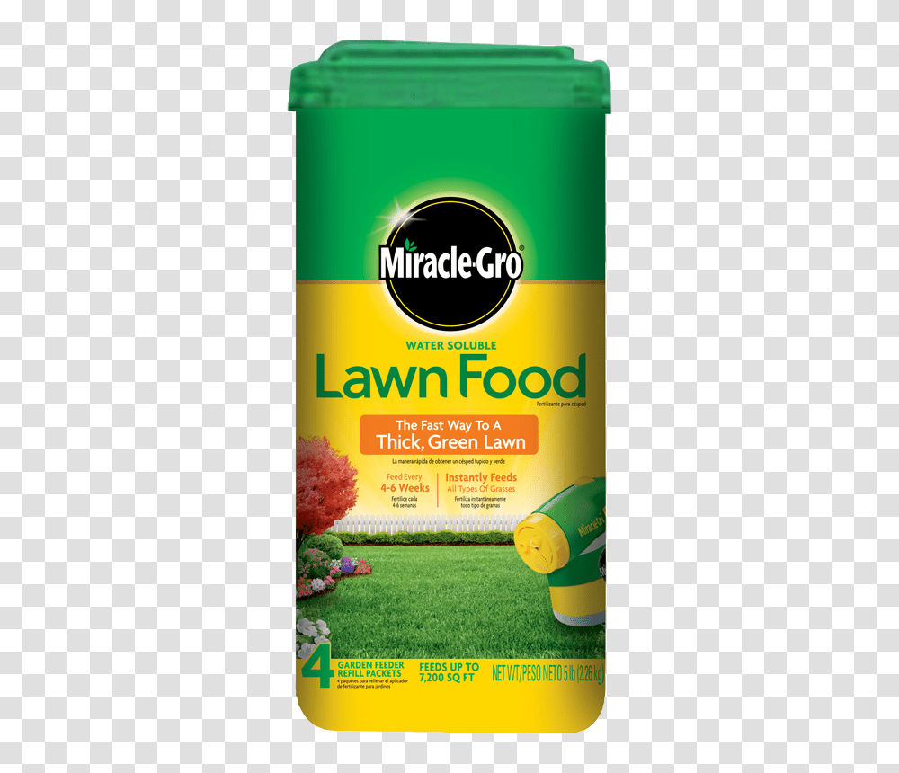Miracle Gro Water Soluble Lawn Food, Plant, Flyer, Poster, Paper Transparent Png