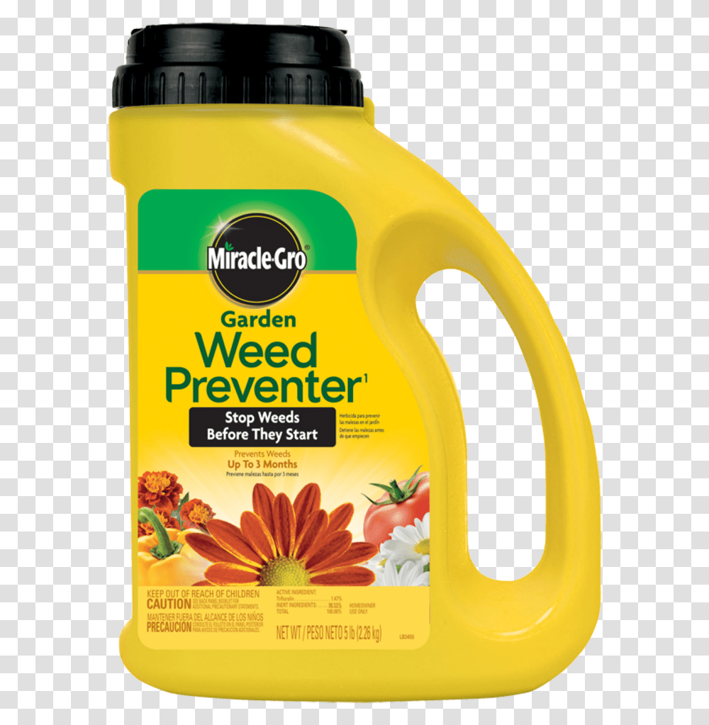 Miracle Gro Weed Preventer, Food, Label, Plant Transparent Png